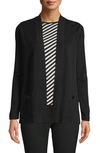 Anne Klein Plus Size Open-front Cardigan In Black