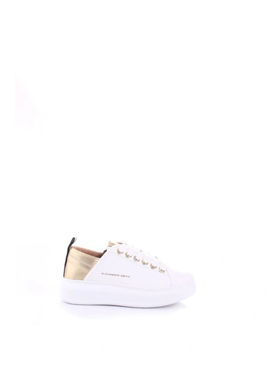 Alexander Smith Women's E101711white White Leather Sneakers