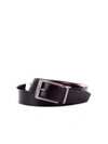 Calvin Klein Jeans Men's Textured Leather Belt In Black