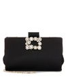 ROGER VIVIER SOFT FLOWERS EMBELLISHED CLUTCH,P00206029