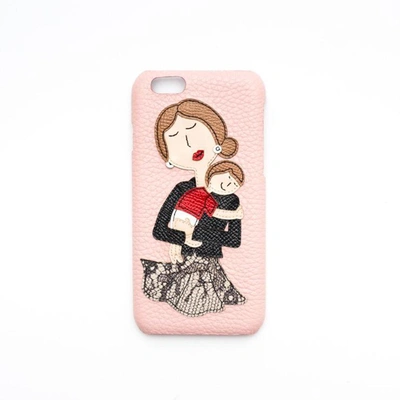 Dolce & Gabbana Iphone 6 Case Pink In Nero