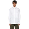 Valentino Cotton Floral-embroidered Shirt In 0bo Bianco