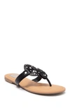 DOLCE VITA GOTIE LASER CUT STUDDED THONG SANDAL,885481948498