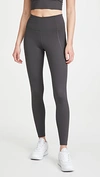 Girlfriend Collective Grey High-rise Compressive Leggings In Moon