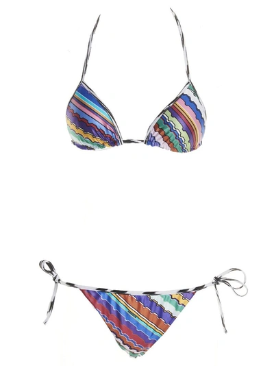 Missoni Costume 2-piece Triangle Bikini Set In Multicolour