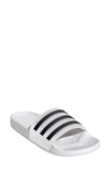 Adidas Originals Adilette Boost Sport Slide In White/ Black/ White