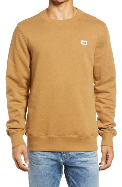 The North Face Heritage Patch Sweatshirt In Utility Brown