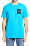 The North Face Fine Logo Graphic Tee In Meridian Blue