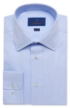 David Donahue Slim Fit Dobby Weave Dress Shirt In Sky