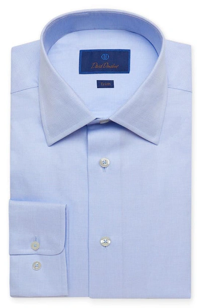 DAVID DONAHUE DAVID DONAHUE TRIM FIT SOLID DRESS SHIRT,TBSP02100454