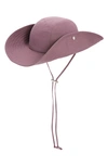 Kenzo Snap Brim Hat In Black Currant