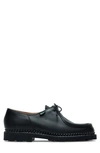 Paraboot Calf Leather Flat Shoes With Lace-up Closure In Black