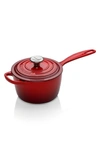 Le Creuset Signature 1.75-quart Enameled Cast Iron Saucepan In Cerise