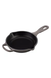 Le Creuset Signature Handle 6.3-inch Enamel Cast Iron Skillet In Oyster