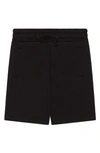 Dolce & Gabbana Kids' Drawstring Cotton Shorts In Nero
