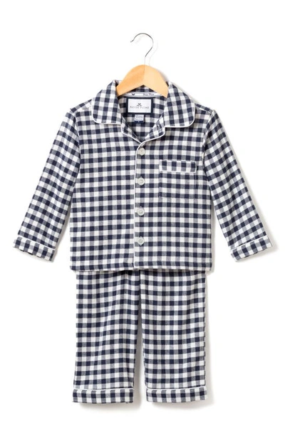Petite Plume Kids' Baby's, Little Boy's & Boy's 2-piece Gingham Pajama Set In Navy
