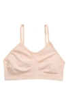 Nordstrom Kids' Seamless Bralette In Pink Hero