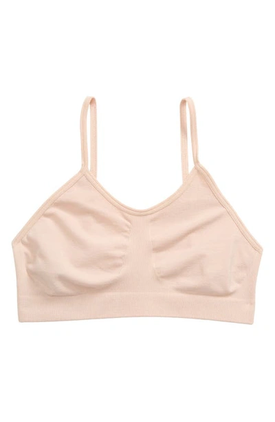 Nordstrom Kids' Seamless Bralette In Pink Hero