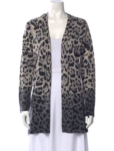 Pre-owned 360cashmere Cashmere Animal Print Sweater In Multi