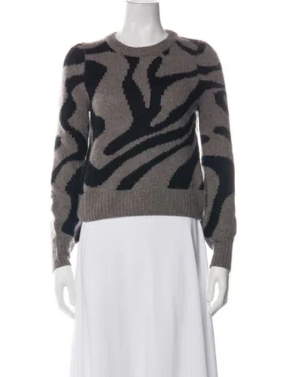 Pre-owned 360cashmere Cashmere Animal Print Sweater In Multi