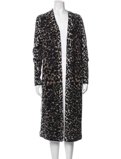 Pre-owned 360cashmere Cashmere Animal Print Sweater In Neutral