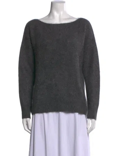 Pre-owned 360cashmere Cashmere Bateau Neckline Sweater In Grey