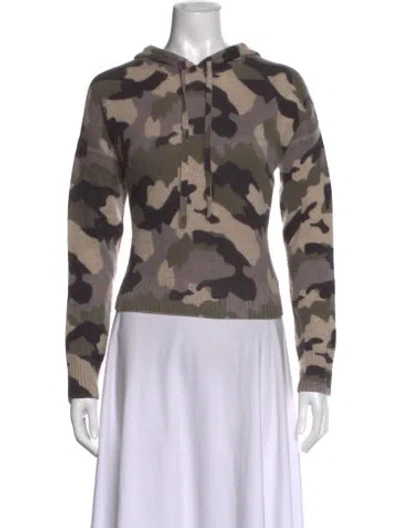 Pre-owned 360cashmere Cashmere Camouflage Print Sweater In Multi