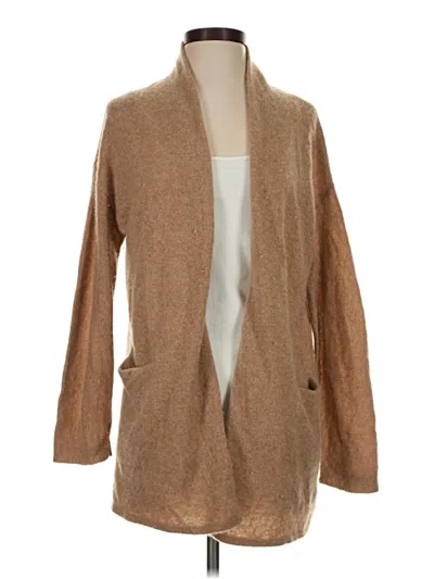 Pre-owned 360cashmere Cashmere Cardigan Sweater In Tan