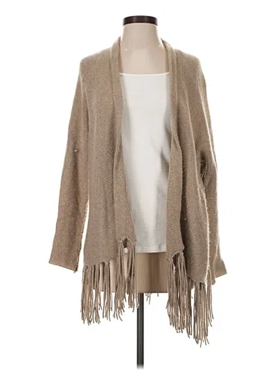 Pre-owned 360cashmere Cashmere Cardigan Sweater In Tan