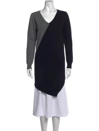 Pre-owned 360cashmere Cashmere Colorblock Pattern Sweater W/ Tags In Black