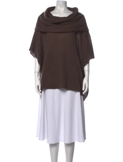 Pre-owned 360cashmere Cashmere Cowl Neck Sweater In Brown