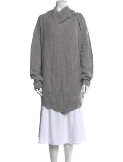 Pre-owned 360cashmere Cashmere Cowl Neck Sweater In Gray