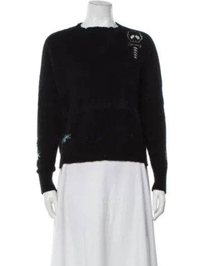 Pre-owned 360cashmere Cashmere Crew Neck Sweater In Black