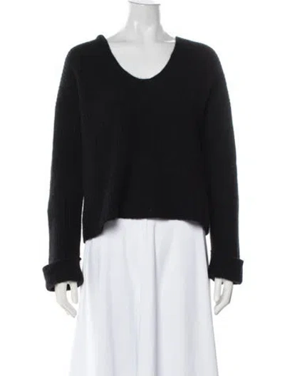 Pre-owned 360cashmere Cashmere Crew Neck Sweater In Black