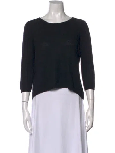 Pre-owned 360cashmere Cashmere Crew Neck Sweater In Black