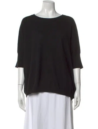 Pre-owned 360cashmere Cashmere Crew Neck Sweater In Black
