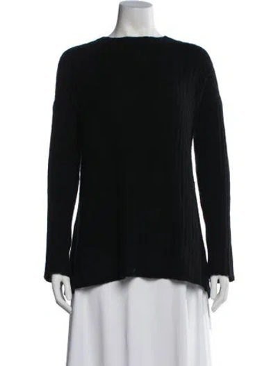 Pre-owned 360cashmere Cashmere Crew Neck Sweater In Black