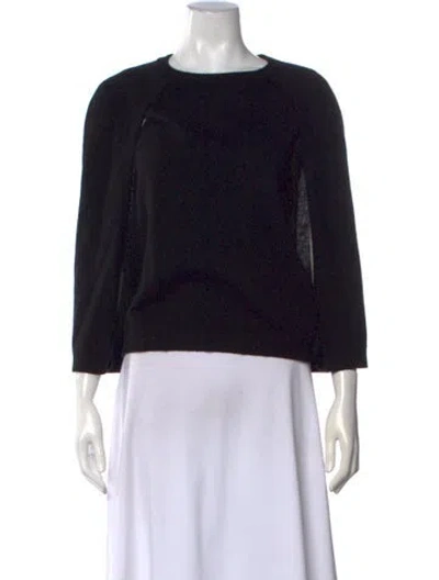Pre-owned 360cashmere Cashmere Crew Neck Sweater In Black