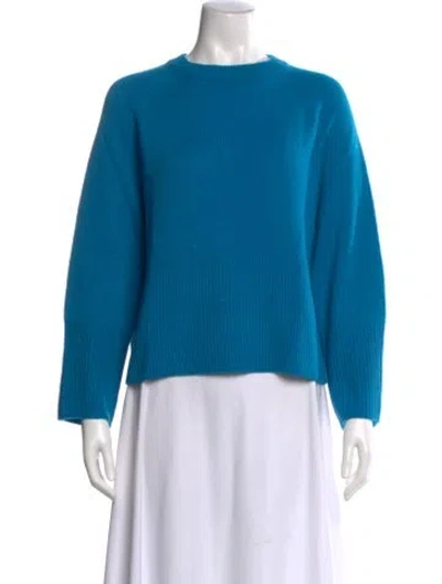 Pre-owned 360cashmere Cashmere Crew Neck Sweater In Blue