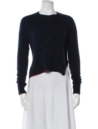 Pre-owned 360cashmere Cashmere Crew Neck Sweater In Blue