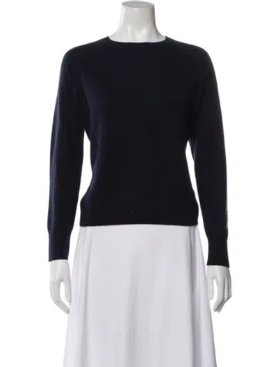 Pre-owned 360cashmere Cashmere Crew Neck Sweater In Blue