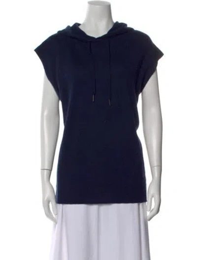 Pre-owned 360cashmere Cashmere Crew Neck Sweater In Blue