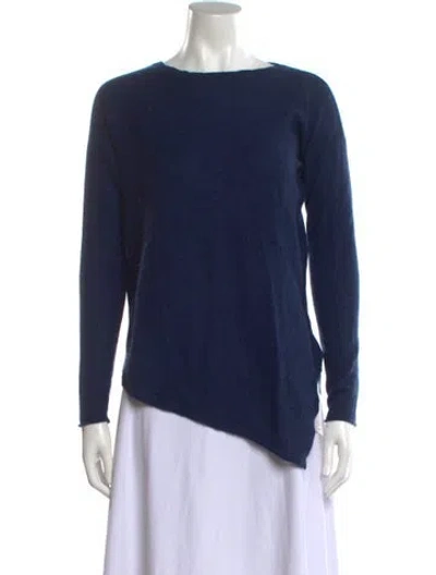 Pre-owned 360cashmere Cashmere Crew Neck Sweater In Blue