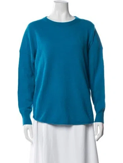 Pre-owned 360cashmere Cashmere Crew Neck Sweater In Blue
