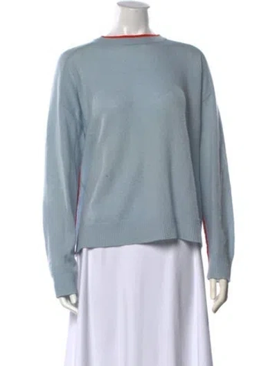 Pre-owned 360cashmere Cashmere Crew Neck Sweater In Blue