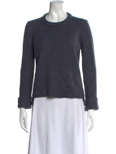 Pre-owned 360cashmere Cashmere Crew Neck Sweater In Blue
