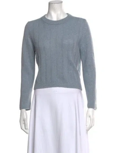 Pre-owned 360cashmere Cashmere Crew Neck Sweater In Blue