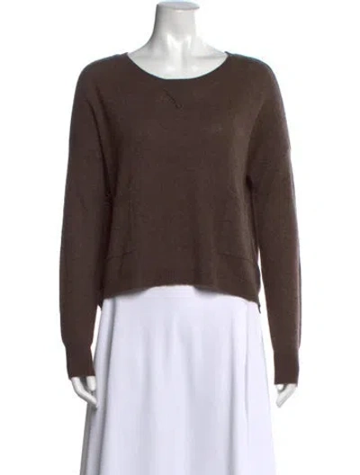 Pre-owned 360cashmere Cashmere Crew Neck Sweater In Brown
