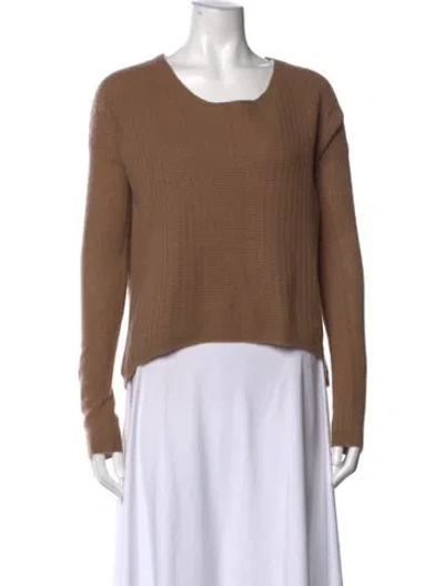 Pre-owned 360cashmere Cashmere Crew Neck Sweater In Brown