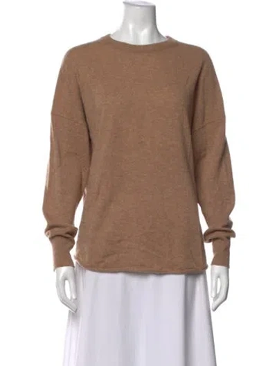 Pre-owned 360cashmere Cashmere Crew Neck Sweater In Brown